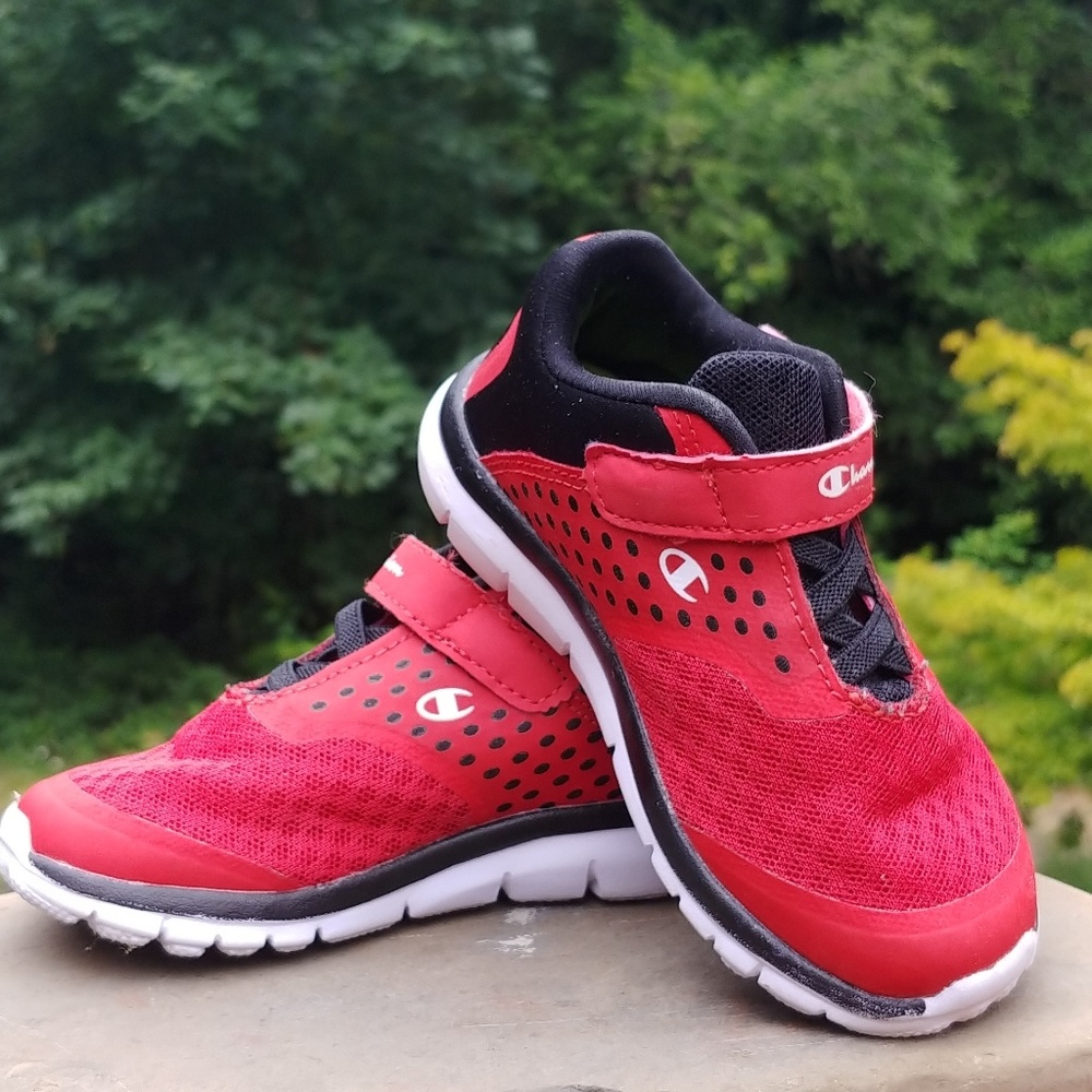 Champion Toddler Red Sneakers with memory foam